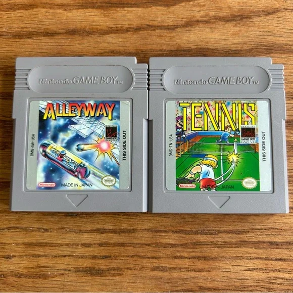 Working 1989 Original Gameboy with games Alleway and Tennis